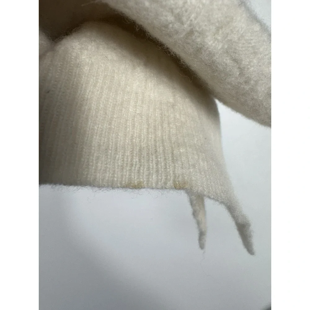 Falke Unisex One Size Ivory Textured Scarf